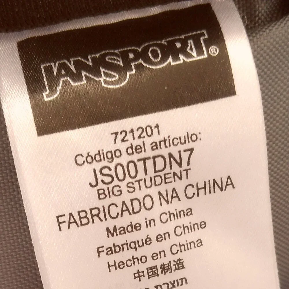 JANSPORT Superbreak Backpack Big Student Midnight Sky Floral Stripe Water Repel - Picture 10 of 15